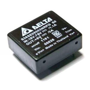 S24SE12001NDFA, Преобразователи постоянного тока в постоянный с изоляцией 9-36Vin 12V 1250mA Neg Logic .24 pin