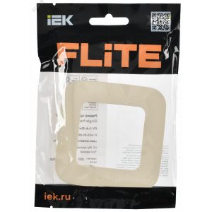 FLITE ARTISTIC Рамка 1-местная РУ-1-А-ФлСл сливочный IEK FI-M12-31-20-K86
