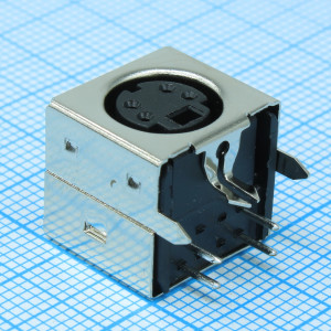 DS1093-01-BN40, minidin 4конт (м) на плату экранированный без уха