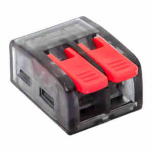 Строительно-монтажная клемма СМК 221-612 с рычагом 2 отверстия 0.5-4.0(6) мм2 EKF PROxima plc-smk-221-612