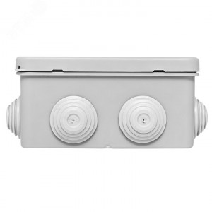 Коробка распаячная КМР-030-014 с крышкой 100х100х50 10 мембранных вводов IP55 plc-kmr-030-014