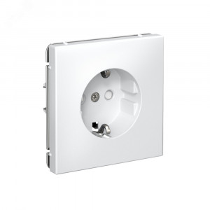 ARTGALLERY РОЗЕТКА с заземлением со шторками, 16А, механизм, быстрозажимные клеммы, лотос GAL001345S