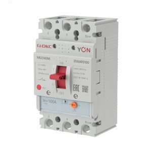 Выключатель автоматический YON MGS160 3P 80-100A 25kA MGS160M-3TAMF0100
