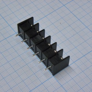 DG25C-B-06P-13-00A(H), Барьерный клеммный блок 6 контактов. Серия DG25C-B