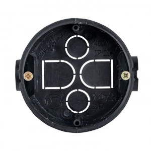 Коробка установочная приборная КМТ-010-044 со стыковочными узлами и саморезами для твердых стен (71х42) PROxima plc-kmt-010-044