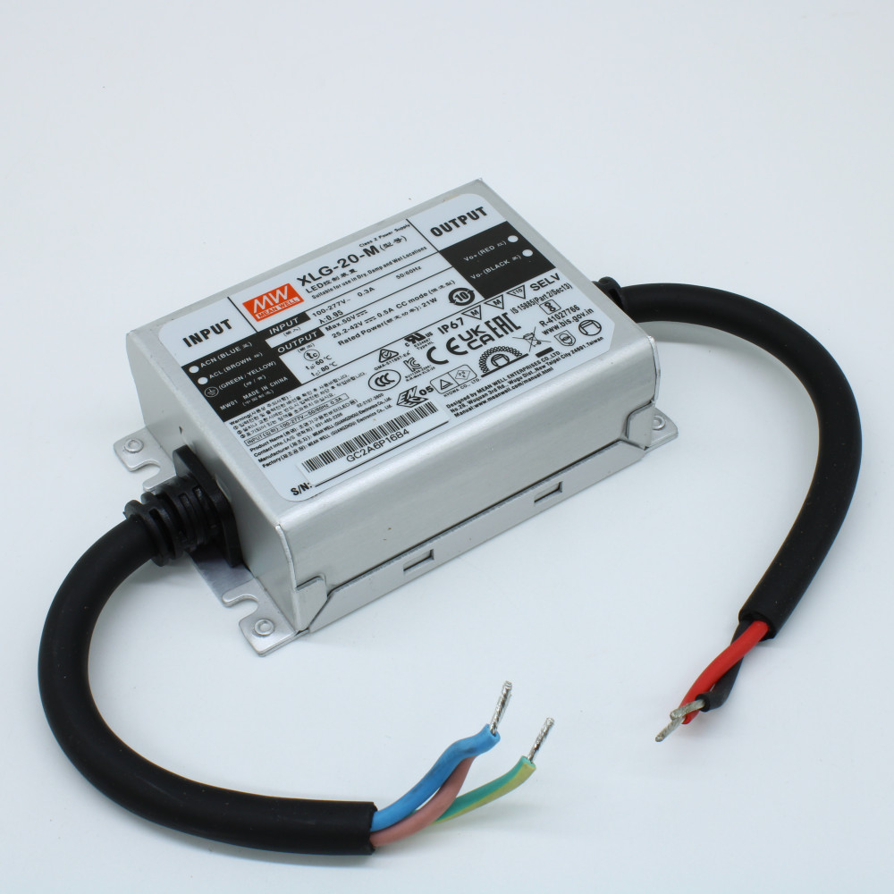 Изображение товара Блок питания MEAN WELL XLG-20-M 21Вт IP67
