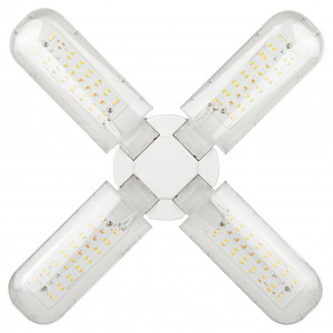 Фитолампа для растений светодиодная FITO-36W-Rа90-E27-FOLD 4-х лепестковая полного спектра 36 Вт Е27 Б0061430