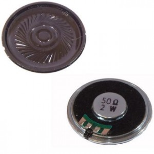 S1423, Динамик 50 Ом, 2Вт, d=40мм, h=5мм