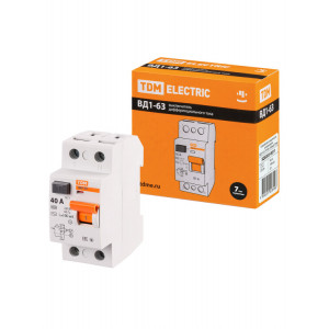 УЗО ВД1-63 2Р 40А 100мА SQ0203-0011
