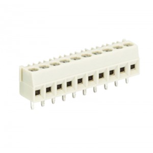 Клемма Wiecon 8593 / 10 OB, Клемма горизонтальный подвод кабеля, на плату, шаг: 3.5 мм, 10 полюсов, фиксация провода винтовая, исполнение: без маркировки, 300V, 10A, цвет: серый