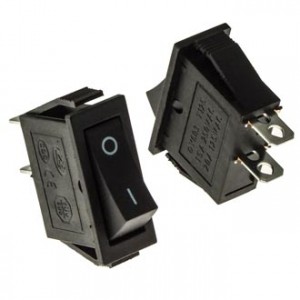 KCD3-101-C3-B/2P ON-OFF, Клавишный переключатель KCD3-101-C3-B/2P, ON-OFF