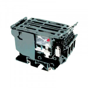 Предохранительная клемма JUT1-4RD/LED24-GY, Предохранительная клемма, тип предохранителя: 5x25, LED 24V, тип фиксации провода: винтовой, номинальное сечение: 4 мм кв., 800V, ширина: 6,2 мм, цвет: серый, тип монтажа: DIN35