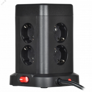 DOMINIC Удлинитель У08K 8 мест 2P+PE 1,5м 3х1,0мм2 16А/250В USB A+C 20Вт черный IEK DN-YP30-16-08-01-ZKU-K02