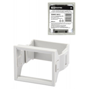 Панель лицевая для выреза в шкафу ПЛ-3, 3 модуля, пластик, без дверцы, IP40, серая SQ0827-0012