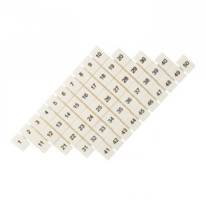 Маркеры для JXB-ST 2.5 с нумерацией 1-50 (уп.100шт) PROxima zb-st-2.5-1-50