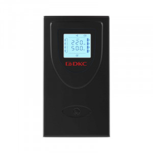 Источник бесперебойного питания ИБП линейно-интерактивный Info LCD 2000В.А/1200Вт 1/1.2xIEC C13 2xSchuko USB + RJ45 LCD 2x9A.ч INFOLCD2000SI