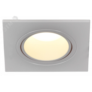 Светильник 4101 встраиваемый MR16 квадрат пласт. бел. LT-UVB0-4101-GU05-1-K01