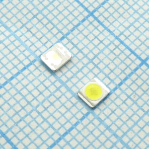 LED 2835 3V 1W 100Lm W+, Широкая площадка - анод(+)