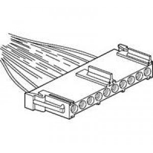 208404-1, Проводные клеммы и зажимы PLUG 10P IN-LINE MET METRIMATE