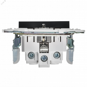 SKANDY Розетка с заземлением с защитными шторками 16А SK-R04G графит IEK SK-R14-16-K53