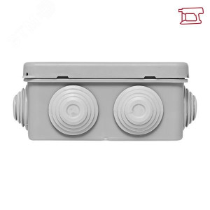 Коробка распаячная КМР-030-031 с крышкой наружная 85х85х40 8 мембранных вводов IP55 plc-kmr-030-031