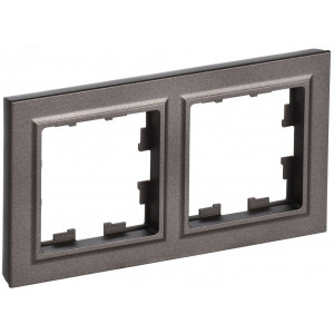 Рамка 2-м BRITE РУ-2-БрТБ бронза BR-M22-K45