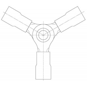 19204-0026, Клеммы 3-WAY INSULKRIMP (C- INSULKRIMP (C-2YCX)
