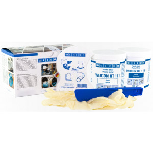 wcn10260010, 10062985 WEICON HT 111 (1 кг) Эпоксидный композит пастообразный, наполненный сталью, термостойкость до 200°С