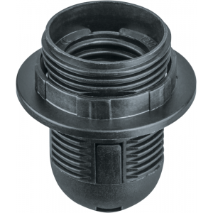 Патрон электрический 61 351 NLH-PL-R1-E27-BL пласт. люстровый с кольцом 61351