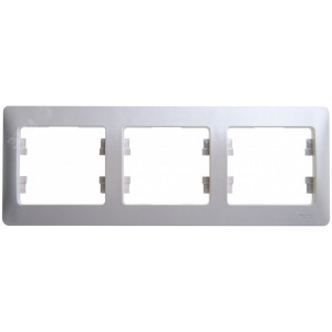 Рамка 3-м Glossa горизонт. перламутр SE GSL000603