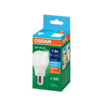 Лампа светодиодная LED Value LVCLA60 7SW/865 7Вт грушевидная матовая E27 230В 10х1 RU OSRAM 4058075578791