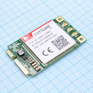 SIM7600E-H-PCIE, Четырехдиапазонный модуль GSM, WCDMA, LTE-TDD и LTE-FDD