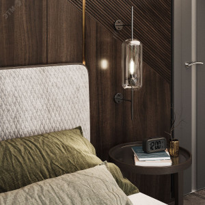 Лампа светодиодная филаментная Black Filament 9Вт свеча 4100К нейтр. бел. E14 710лм 103801209