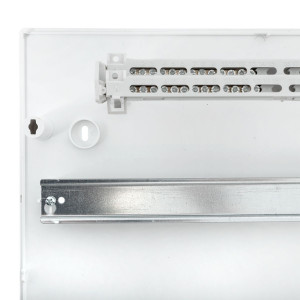 Щит распределительный навесной Unix белая дверь 4х18 модулей IP40 PROxima ux-4x18-nw