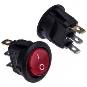 KCD1-101N-8-C3-R/3P ON-OFF, Клавишный переключатель KCD1-101N-8-C3-R/3P, ON-OFF