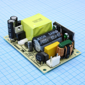 LO65-10B24, Преобразователь AC/DC открытого исполнения 65 Вт вход 86...264В выход 24В 2.71А -25°С...+70°С КПД 87%