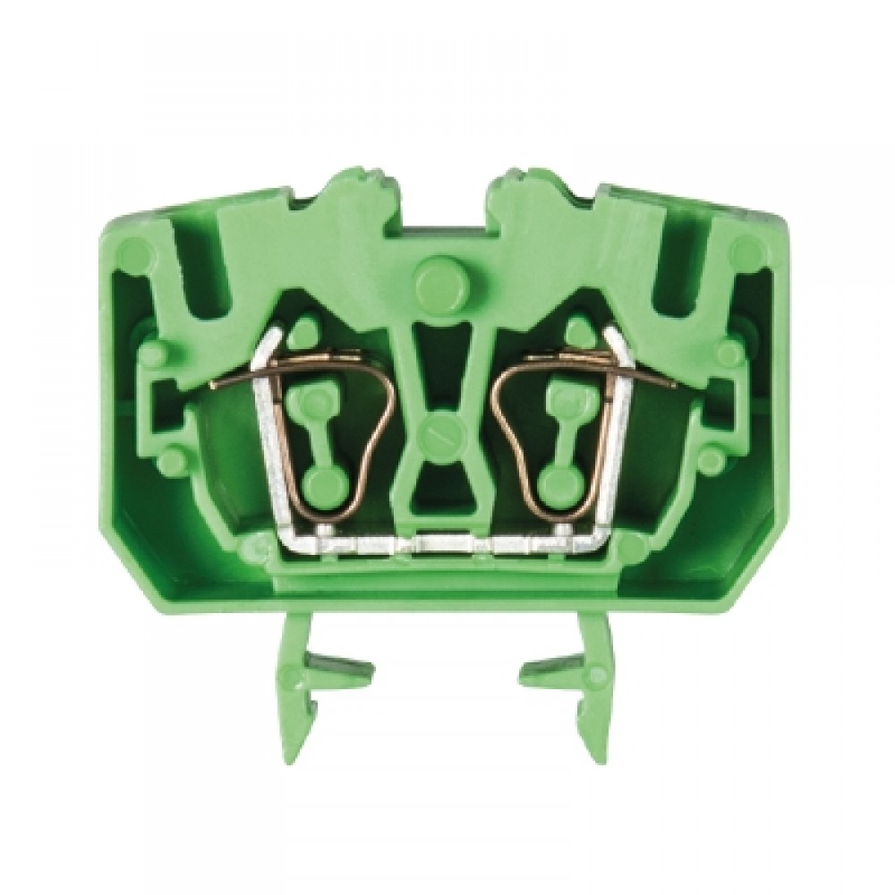 Изображение товара Клемма WKF 2,5/MD/15 GREEN с пружинным фиксатором, DIN 15