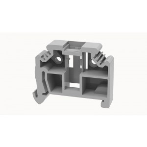 Концевой стопор E-WS-01P-11-00Z(H), Концевой стопор, тип зажима: защелка, материал: пластик, ширина: 10 мм, цвет: серый, тип монтажа: DIN35