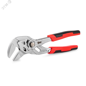 Клещи переставные - гаечный ключ 180 мм серия Профи, с кнопочной самофиксацией, монтаж и демонтаж гаек, винтов с шестигранной головкой