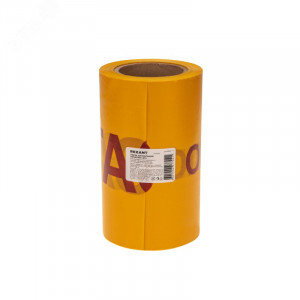 Лента сигнальная «Опасно ГАЗ» 200 мм х 100 м REXANT, цвет желтый/красный 19-3040