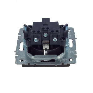 Розетка 1-м СП BRITE РС11-1-0-БрТБ 16А с заземл. без защ. шторки бронза BR-R11-16-K45