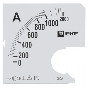 Шкала сменная для A961 1000/5А-1,5 EKF PROxima(кр.1шт) [s-a961-1000]