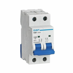 Выключатель автоматический модульный 2п C 63А 10кА NB1-63H CHINT 179836