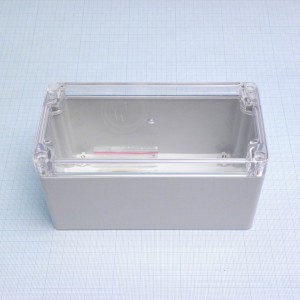 G265C, Герметичный корпус из поликарбоната с прозрачной крышкой, IP65, светло-серый