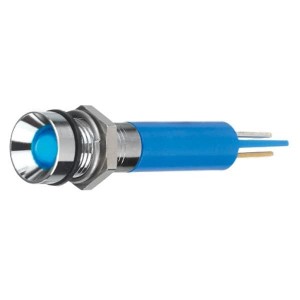 Q8R3BXXR12E, Светодиодные панельные индикаторы LED Indicator 8mm Recessed 12VDC IP67