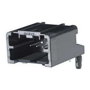 34792-0080, Автомобильные разъемы 8P 1R MINI50 HEADER VERT UNSEALED BLACK