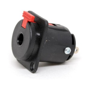 NJ3FP6P-BAG, Телефонные разъемы 1/4" STEREO JACK LK SOLDER BLK/SIL