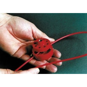 gws225204, Блокиратор тросовый Pro-Lock, стальной трос в виниловой оболочке, материал зажима – полипропилен, длина троса – 1.5 м, диаметр троса – 3.5 мм, ключ в комплекте, цвет – зеленый, 1 шт/упак