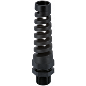 Кабельный ввод 1.293.1101.14, Кабельный ввод, PG11, диапазон зажимаемых проводников: 5 - 10 мм, SW 22 мм, с разгрузкой от натяжения, IP68, материал: пластик цвет: черный