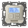 14-4111-04 Терморегулятор универс. 230В-Imax16А, IP20, Elegance, шампань (6/60/1080) Б0034378